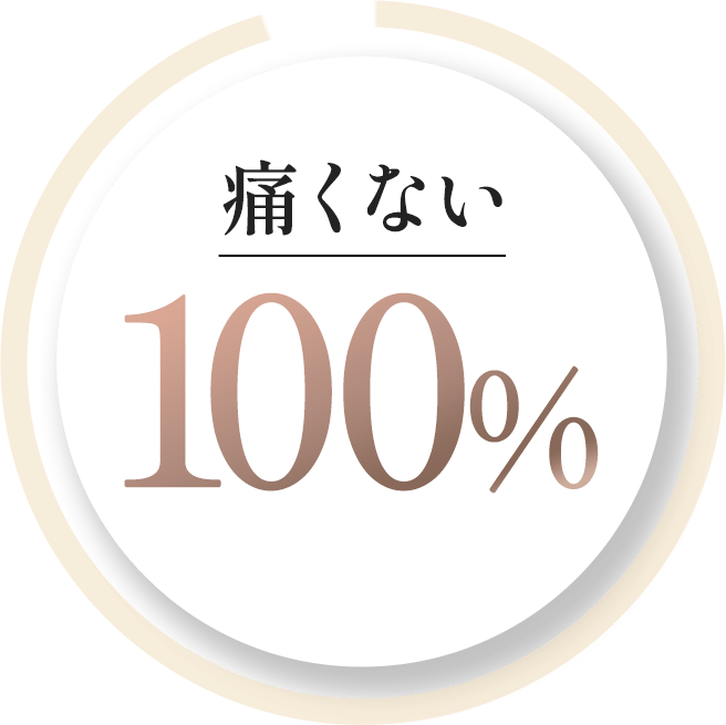 痛くない100％